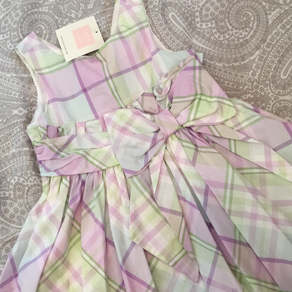 Janie and Jack Plaid Dress & Cardigan NWT 12-18M